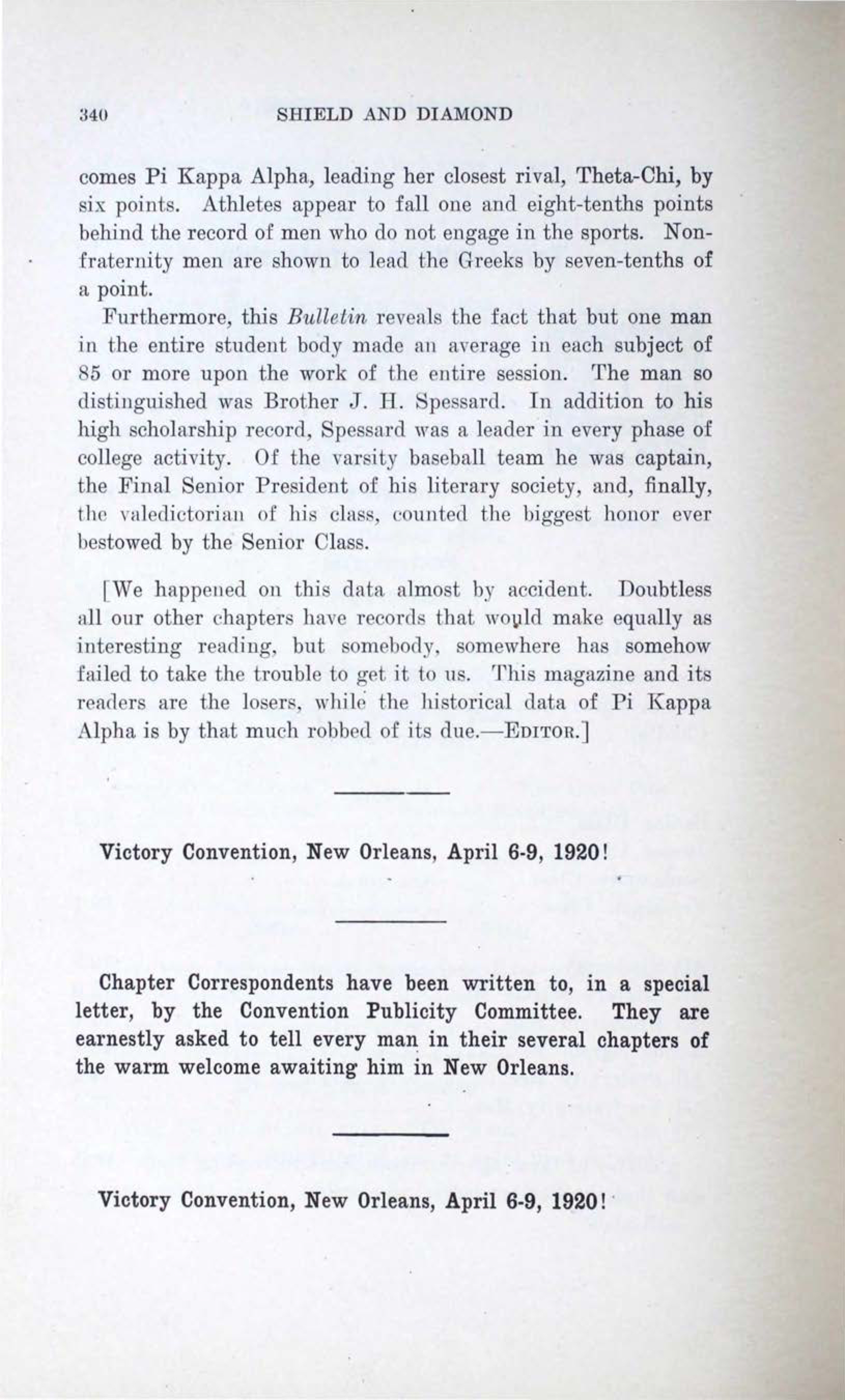 Victory Convention, New Orleans 9, February 1920